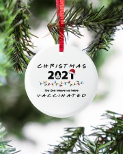 Christmas 2021 Vaccinated Circle ornament - single (porcelain) aos-circle-ornament-single-porcelain-lifestyles-07