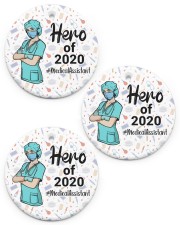 Medical Assistant - MA Circle ornament - 3 pieces (porcelain) front