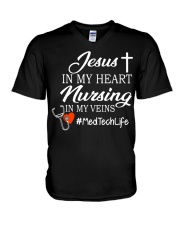 Med Tech - Medical Technician V-Neck T-Shirt tile