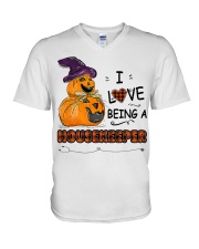 Housekeeper V-Neck T-Shirt tile
