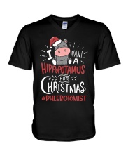 Phlebotomist V-Neck T-Shirt tile