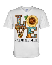 Medical Lab Tech V-Neck T-Shirt tile