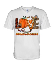 Phlebotomist V-Neck T-Shirt tile