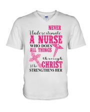 Nurse V-Neck T-Shirt tile