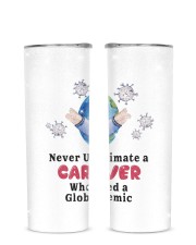 Caregiver Glitter Tumbler tile