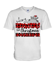 Housekeeper V-Neck T-Shirt tile