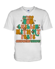 Respiratory Therapist - RT V-Neck T-Shirt tile