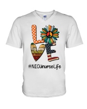 NICU Nurse V-Neck T-Shirt tile