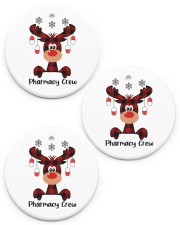Pharmacy Crew - Christmas Reindeer Circle ornament - 3 pieces (porcelain) front