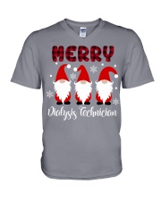 Dialysis Technician Christmas V-Neck T-Shirt tile