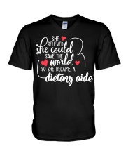 Dietary Aide V-Neck T-Shirt tile