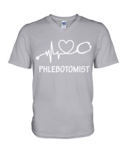Phlebotomist V-Neck T-Shirt tile