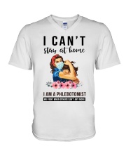 Phlebotomist V-Neck T-Shirt tile