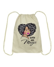 Black Girl Magic Drawstring Bag tile