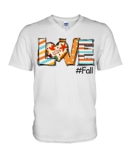 Love Fall V-Neck T-Shirt tile