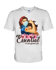Caregiver V-Neck T-Shirt tile