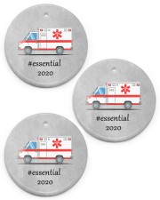 Ornament for EMT - Paramedic Circle ornament - 3 pieces (porcelain) front