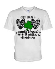 Housekeeper V-Neck T-Shirt tile