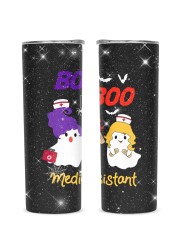 Medical Assistant - MA Glitter Tumbler tile