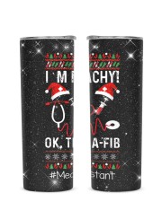 Medical Assistant - MA Glitter Tumbler tile