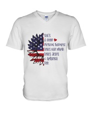 Physical Therapist V-Neck T-Shirt tile
