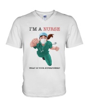 Nurse V-Neck T-Shirt tile