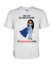 Phlebotomist V-Neck T-Shirt tile