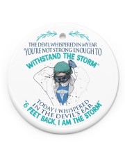 6 Feet Back I Am The Storm - Blue Circle Ornament (Porcelain) tile