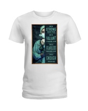 Strong - Valiant - Fearless - Enough Ladies T-Shirt tile