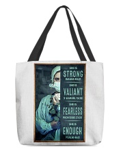 Strong - Valiant - Fearless - Enough All-Over Tote tile