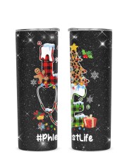 Phlebotomist Glitter Tumbler tile