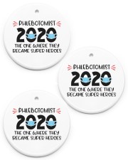 Phlebotomist Circle ornament - 3 pieces (porcelain) front
