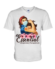 Respiratory Therapist - RT V-Neck T-Shirt tile