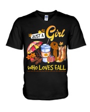 Just a Girl V-Neck T-Shirt tile