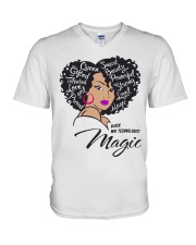 MRI Technologist V-Neck T-Shirt tile