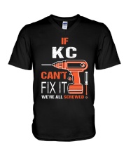 If Kc Cant Fix It - We Are All Screwed V-Neck T-Shirt tile