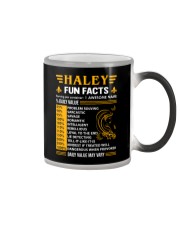 Haley Fun Facts Color Changing Mug tile