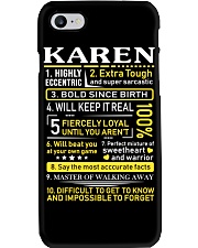 Karen - Sweet Heart And Warrior Phone Case thumbnail