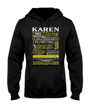 Karen - Sweet Heart And Warrior Hooded Sweatshirt thumbnail