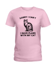 I have plans with cat Ladies T-Shirt tile