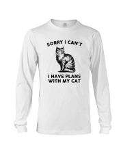 I have plans with cat Long Sleeve Tee tile