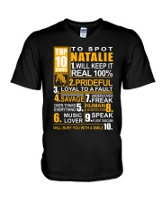 Natalie - top10 V-Neck T-Shirt tile