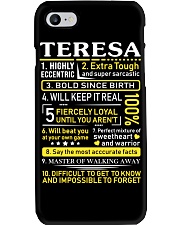 Teresa - Sweet Heart And Warrior Phone Case thumbnail