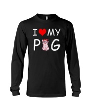 I LOVE MY PIG Long Sleeve Tee tile
