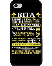 Rita - Sweet Heart And Warrior Phone Case tile
