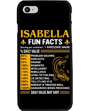Isabella Fun Facts Phone Case tile