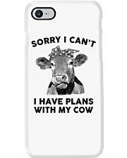 I have plans with cow Phone Case tile