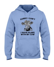 I have plans with cow Hooded Sweatshirt tile