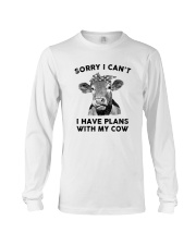 I have plans with cow Long Sleeve Tee tile