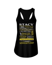 Stacy - Sweet Heart And Warrior Ladies Flowy Tank tile